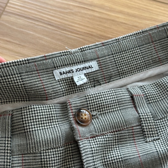 Banks Journal Mens DOWNTOWN CHECK PANT size 32 - Picture 5 of 5